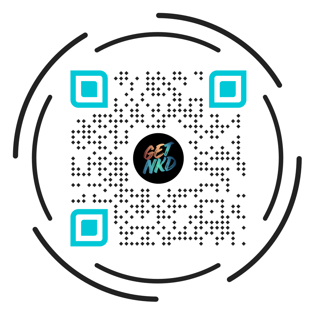Snapcode for GET NKD on Snapchat